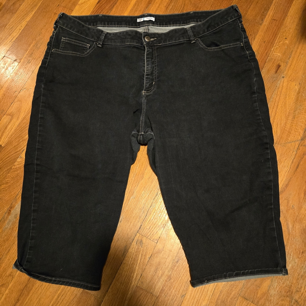 Riders By Lee Dark Denim Mid-Rise Capri